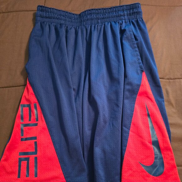 Nike Other - Nike Men’s Elite Dri Fit Shorts in Size Large L Red Blue Basketball Athletic